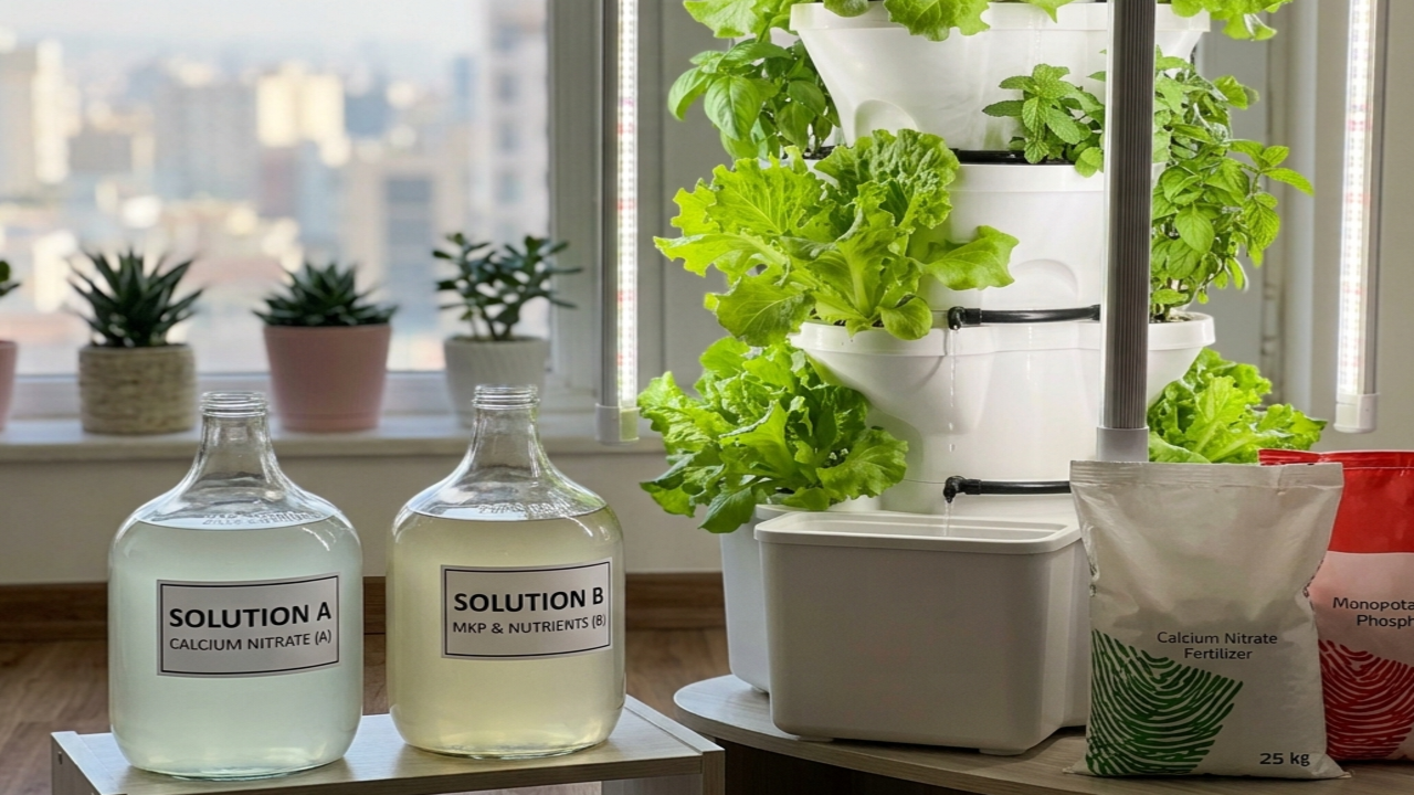 ​Comprehensive Guide to Making Hydroponic Nutrient Solutions for Vertical Farming & Plants Towers